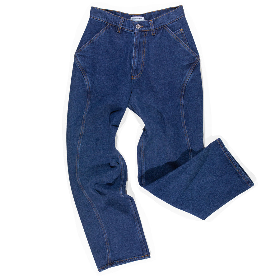 Henrik Vibskov D-Pants in Dark Indigo Denim