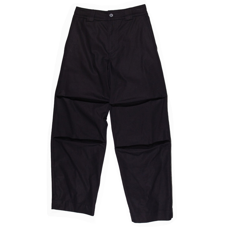 Hope Lungo Trousers in Black Cotton