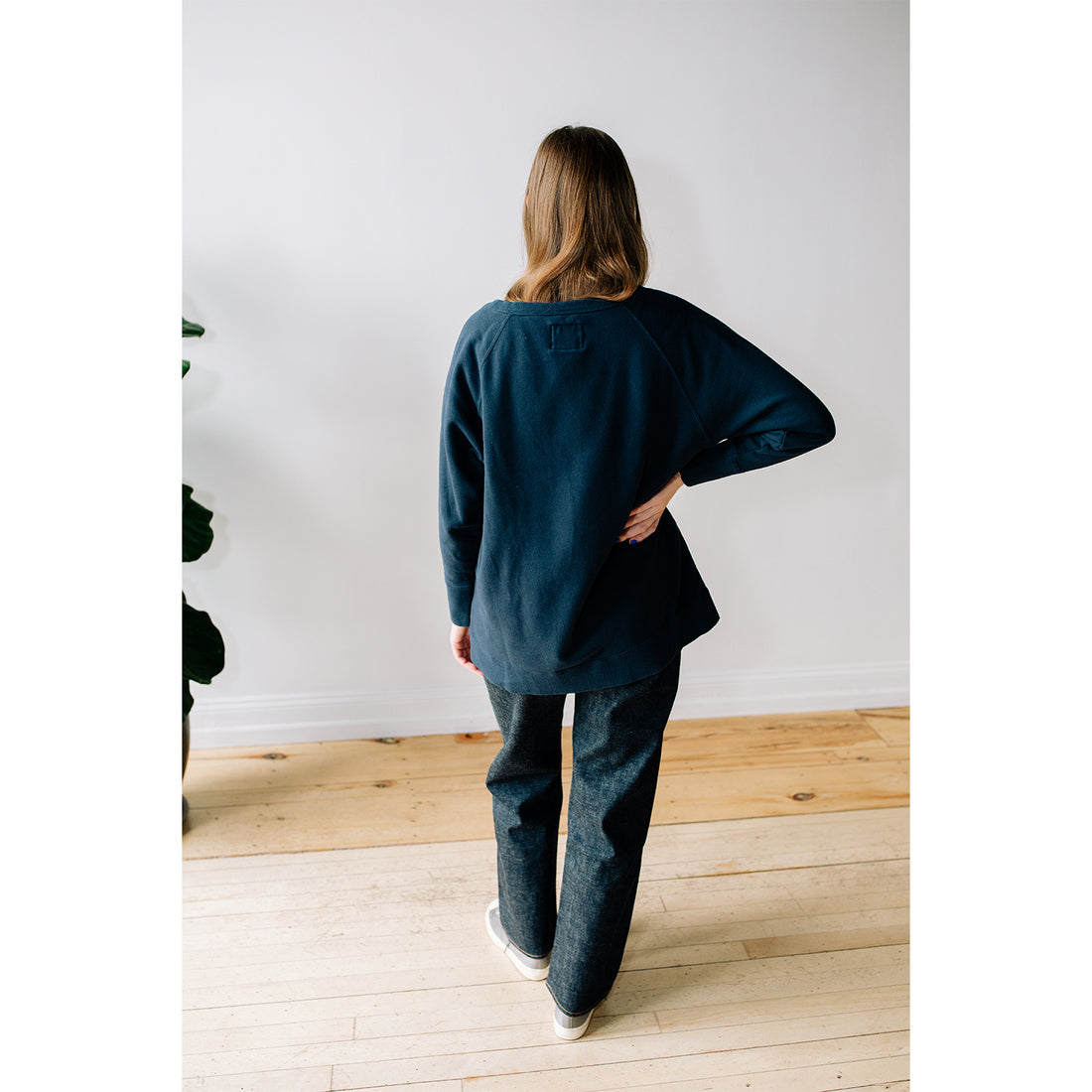 JUDITH Long Boatneck in Navy