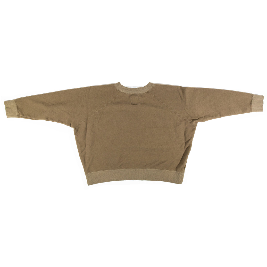 JUDITH Boxy Raglan Crew in Olive Green