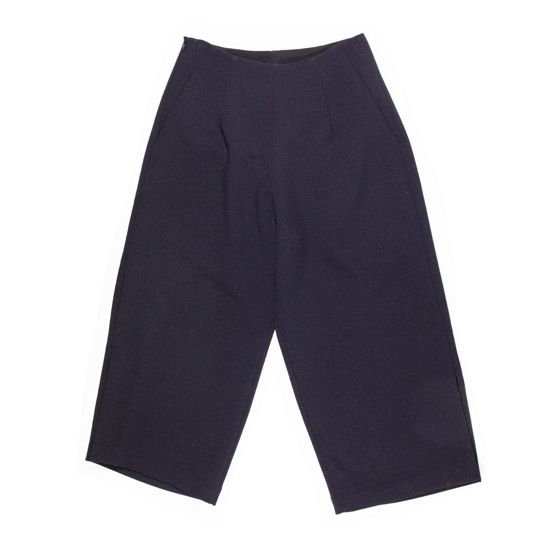 Kaarem Bambu Split Leg Pant in Black Blue