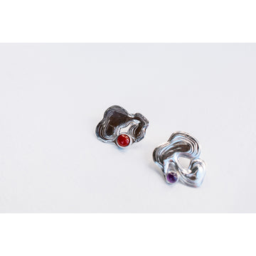 Leigh Miller Tasche Studs in Sterling Silver