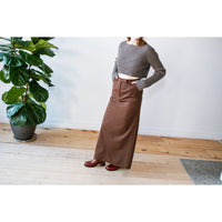 Maryam Nassir Zadeh Simi Skirt in Carob