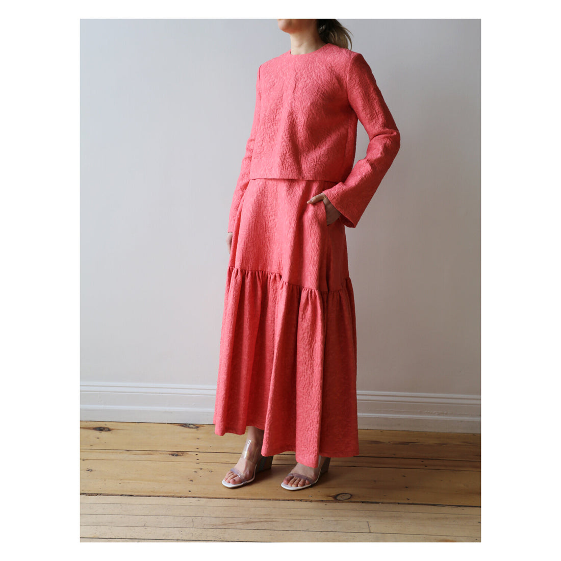 Mr. Larkin Claudia Quilt Skirt in Tea Rose