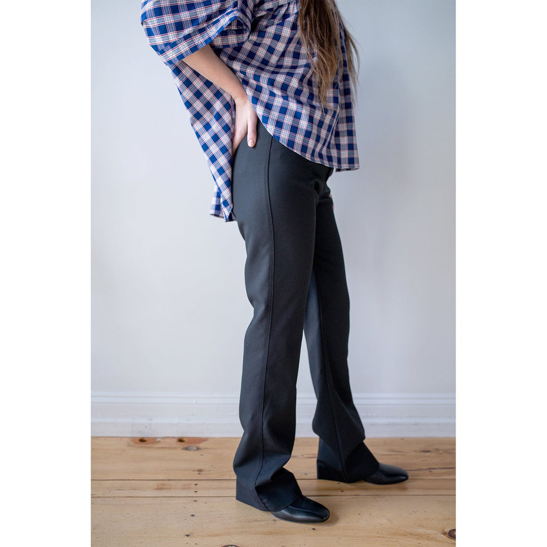 HOPE Boot Trousers in Black Wool